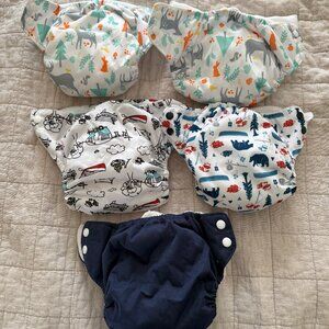Thirsties All-in-One cloth diapers, one size